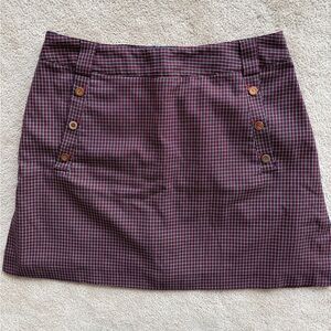 Sport Haley Checkered Mini Skirt - Red and Blue